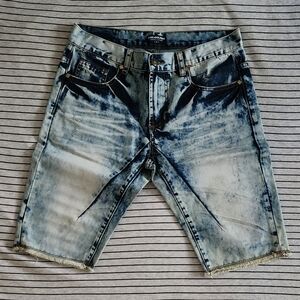 Pink Dolphin Avid Wash Denim Shorts